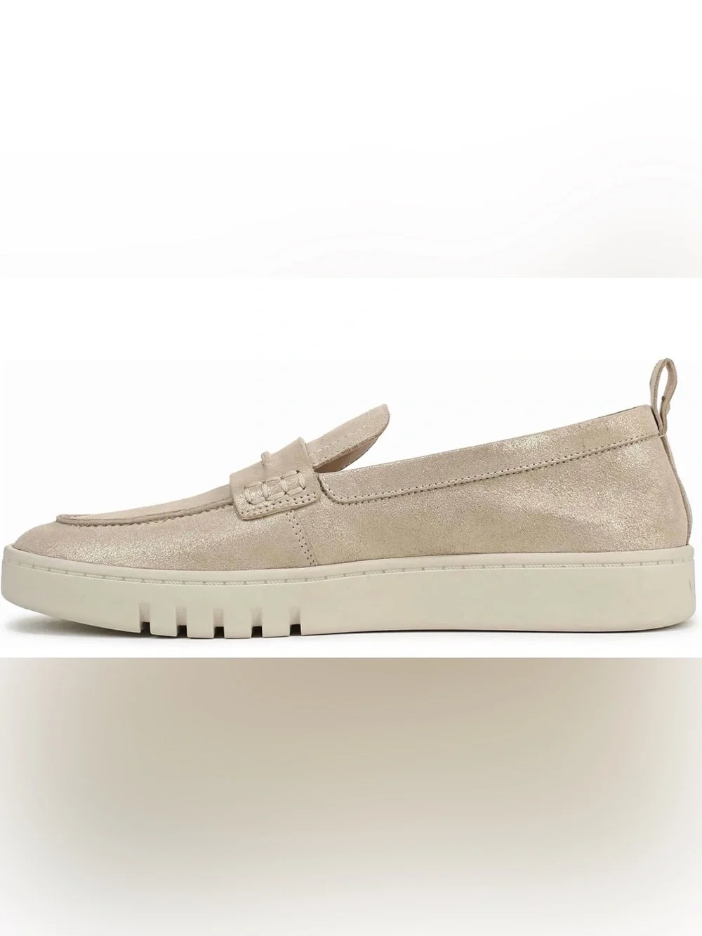 Vionic Women's Shimmery Beige Penny Loafer Size 8W
